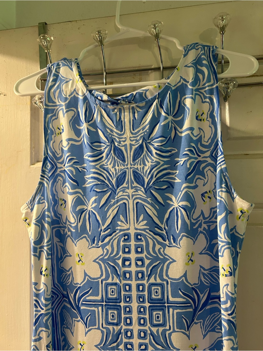 Lilly Pulitzer Blue and White Floral Maxi Dress - Picture 2 of 3